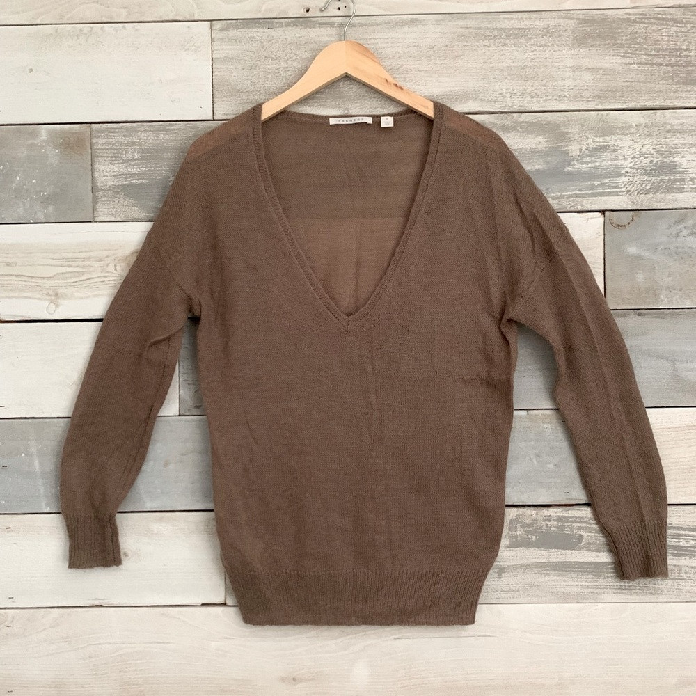 Trenery | Brown V-Neck Sweater